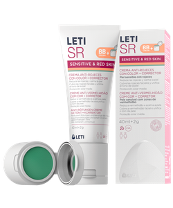 LETISR Creme Antivermelhidão com cor + Corretor