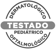 Testado dermatológicamente, oftalmológicamente y pediátricamente