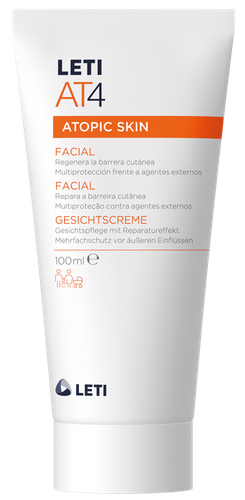 LETIAT4 creme hidratante facial para pele atopica 100 ml