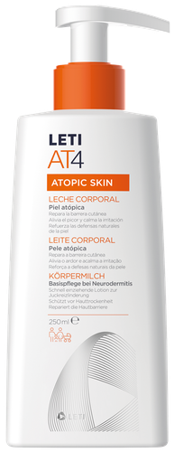 Leti AT4 leite corporal para pele atopica 250ml