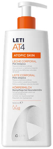 Leti AT4 leite corporal para pele atopica 500ml